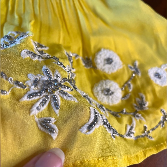 MAEVE Anthropologie Calendula Embroidered Peplum Blouse - Picture 5 of 15